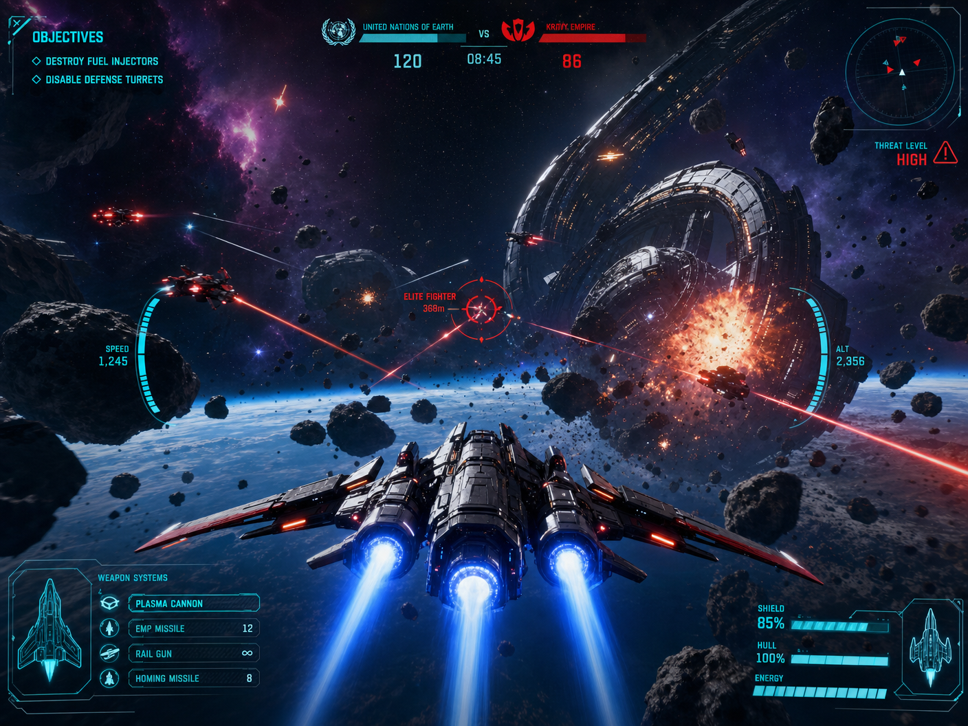Stellar Void: Reborn gameplay screenshot