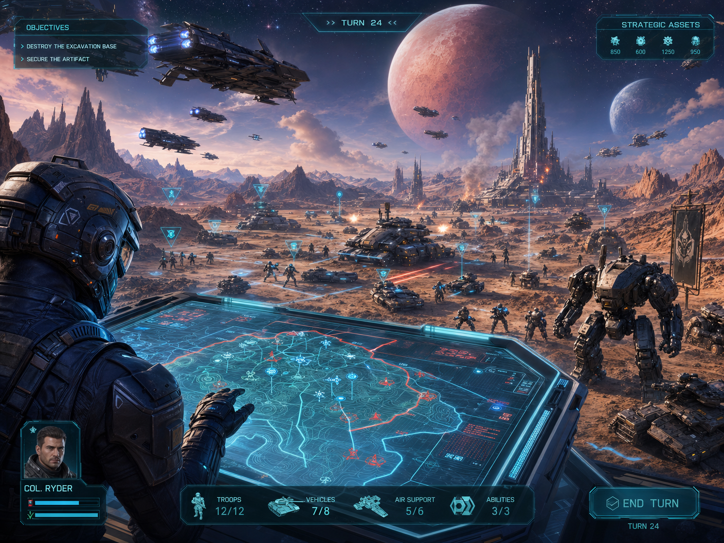 Galactic Command strategy gameplay