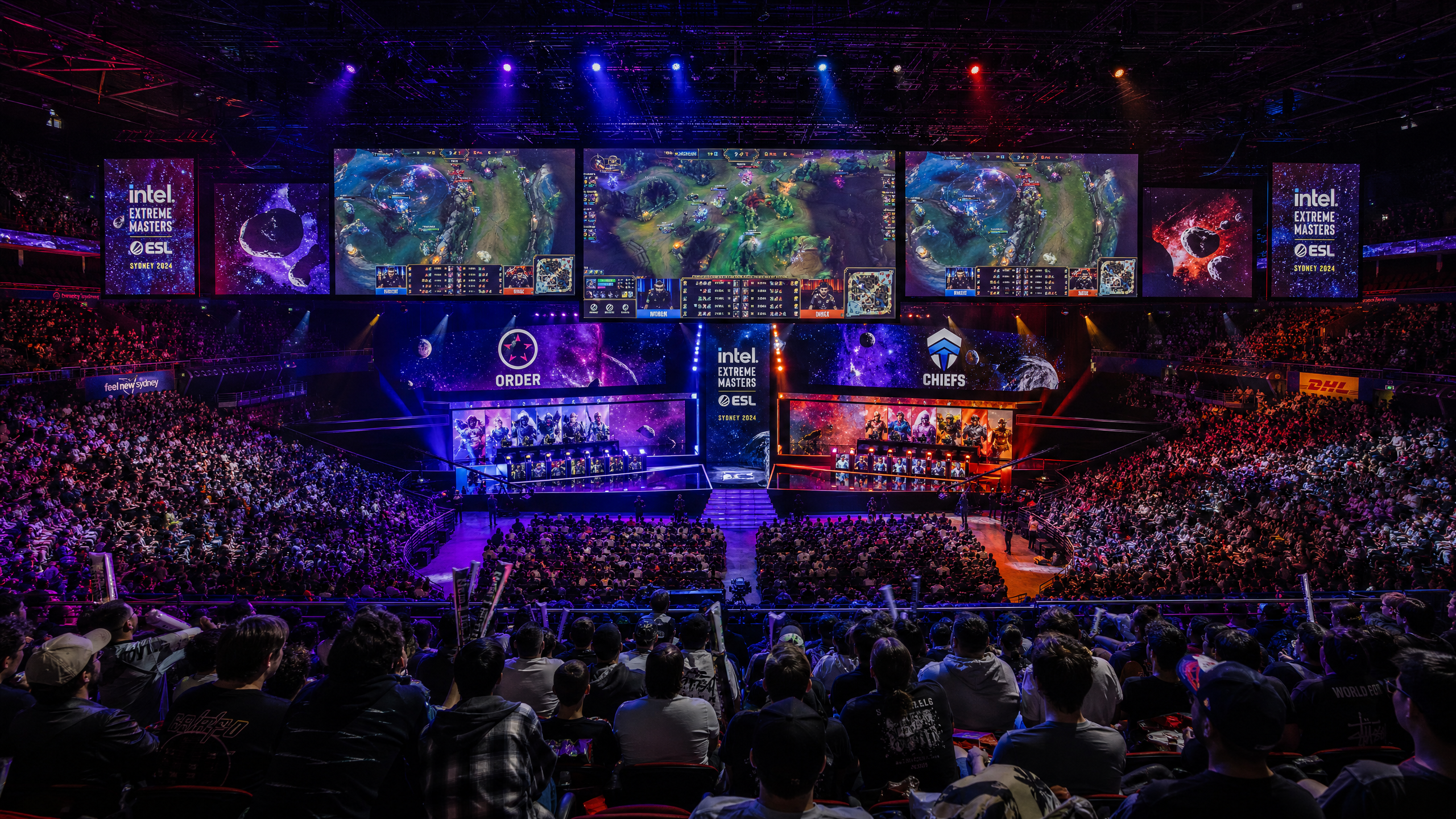 Cosmic Battle team at esports event